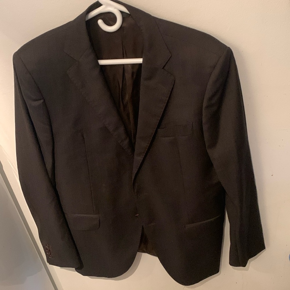 Stunning Harry Rosen Fine Italian Wool Dark Chestnut Blazer Beautiful 🤩
